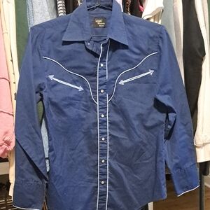 Vintage Montgomery Ward Western Wear Shirt With Pearl Snaps.